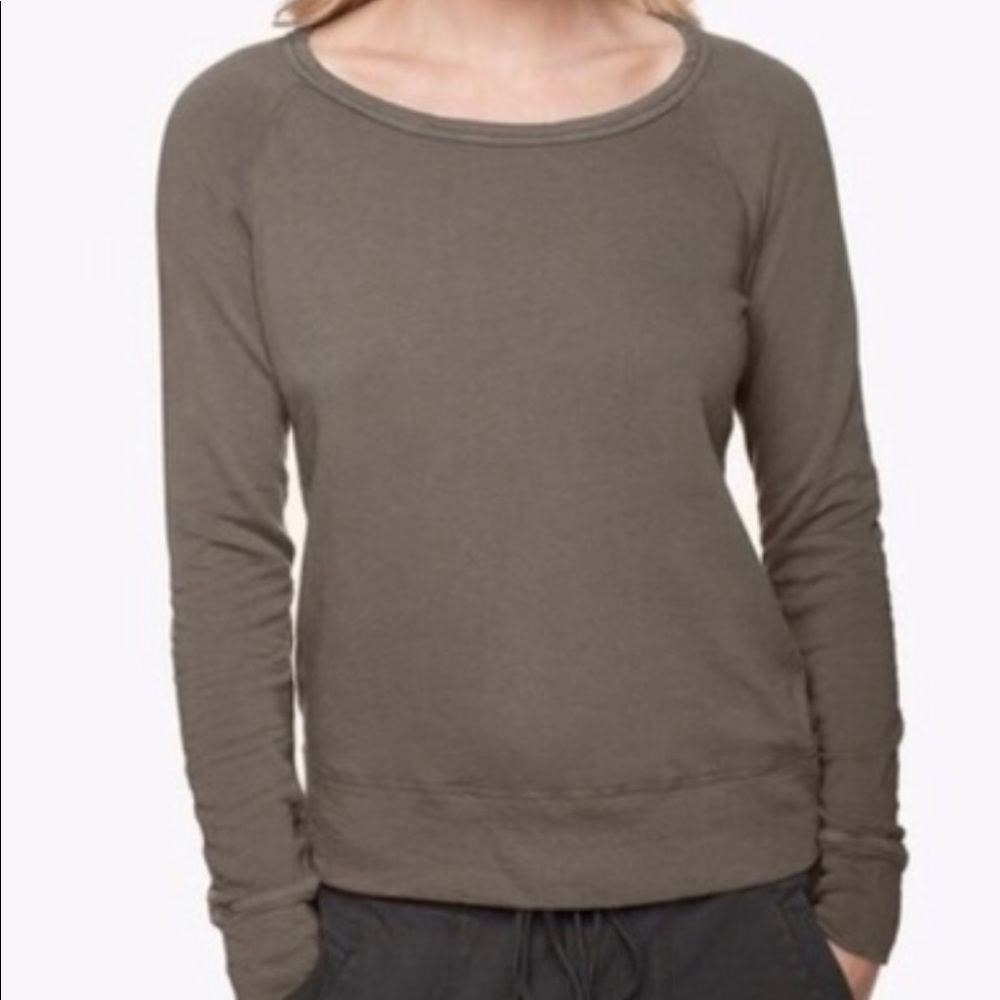 James Perse cropped raglan pullover